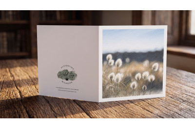 Cotton Grass Greeting Card